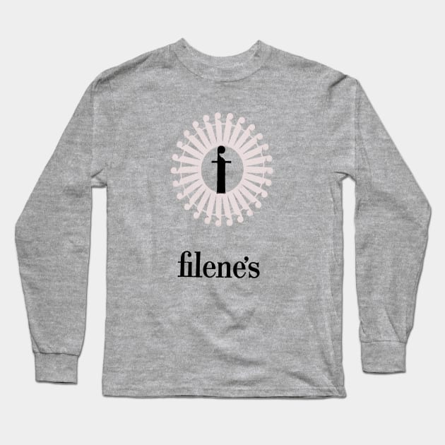 Filene's Department Store - Boston, Massachusetts Long Sleeve T-Shirt by EphemeraKiosk